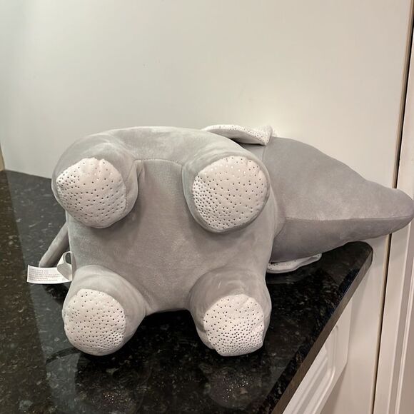 Linzy Toy Squishy Soft Gray Elephant Plush Stuffed Animal 15” with sparkle ears - Picture 6 of 8
